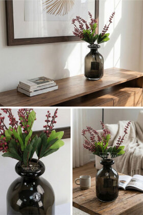 Yapay Çiçek Taş Pıtırcık Ara Dal Demeti Fuşya - 2