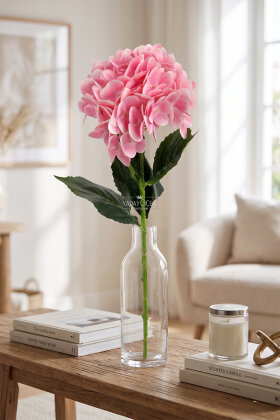 Yapay Çiçek Serene Islak Ortanca Dalı 68 cm Pembe - 2