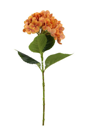 Yapay Çiçek Serene Islak Ortanca Dalı 68 cm Turuncu - 3