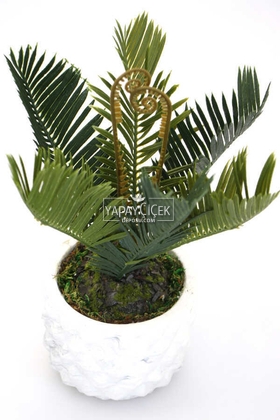 Handmade Saksıda Yapay Ananas Bitkisi 25 cm - 2