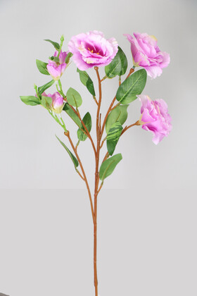 Yapay Çiçek Tomurcuklu Lisyantus Dalı 70 cm Lila - 1