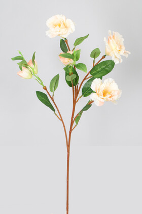 Yapay Çiçek Tomurcuklu Lisyantus Dalı 70 cm Somon - 1