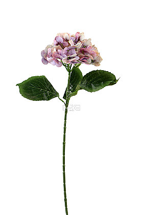 Yapay Çiçek Islak Towa Ortanca Dalı 65 cm Krem-Lila - 3