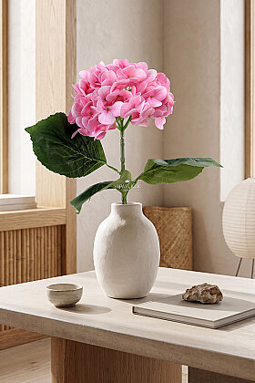 Yapay Çiçek Islak Towa Ortanca Dalı 65 cm Pembe - 2
