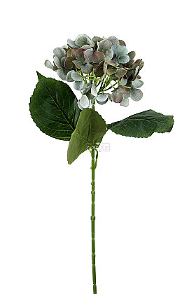 Yapay Çiçek Islak Towa Ortanca Dalı 65 cm Puslu Mavi - 3