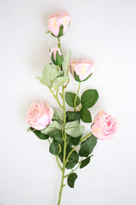 Yapay Çiçek Uzun Dal 5li Gül 75 cm Açık Pembe - 2