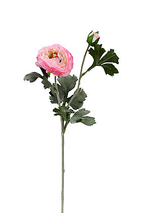 Yapay Çiçek Yaban Gülü Dalı 60 cm Pembe - 3