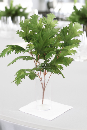 Yapay Çınar Yaprağı Demeti 60 cm Yeşil - 2