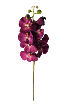 Yapay Dal Orkide Çiçeği 75 cm Mürdüm - 2