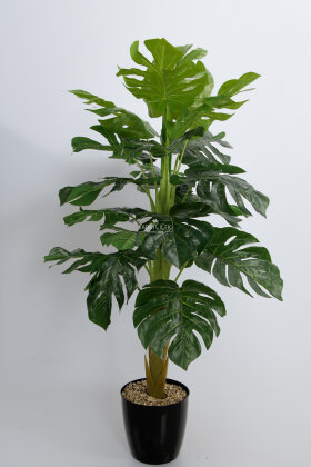 Siyah Saksıda Yapay Deve Tabanı Ağacı 19 Yapraklı 120 cm - 3