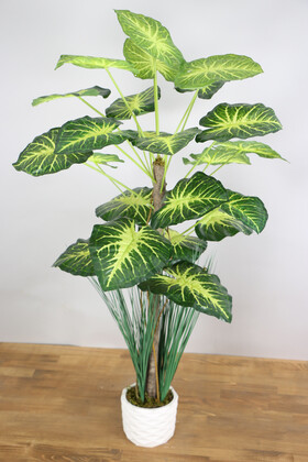 Yapay Difenbahya Ağacı 105 cm Yeşil-Sarı - 1