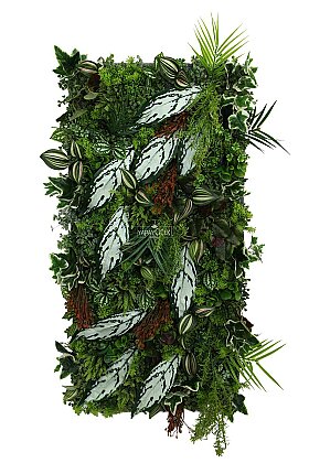 Yapay Dikey Bitki Hazır Duvar Paneli 50x100 cm Model 1 - Yapay Çiçek Deposu