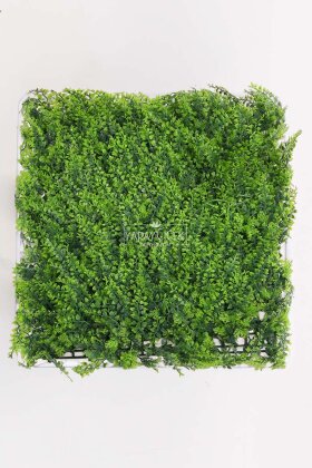Yapay Kabarık Bitki Duvarı 50 x 50 Yeşil - Yapay Çiçek Deposu