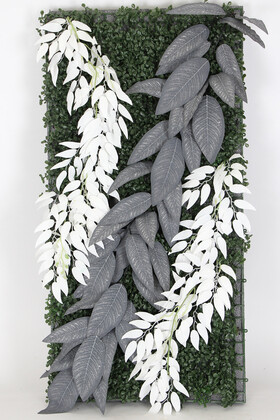 Yapay Dikey Bitki Hazır Duvar Paneli 50x100 cm Model 5 - Yapay Çiçek Deposu