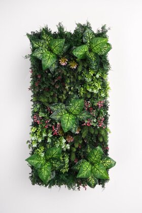 Yapay Dikey Bitki Hazır Duvar Paneli 100 cm x 50 cm Model 17 - 3