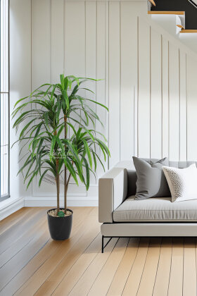 Yapay Ağaç 5li Lüx Dracaena 145 cm Yeşil - Yapay Çiçek Deposu