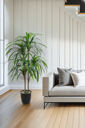 Yapay Ağaç 5li Lüx Dracaena 145 cm Yeşil - Yapay Çiçek Deposu