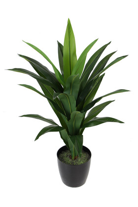 Yapay Ağaç Saksıda Dracaena 100 cm Koyu Yeşil - Yapay Çiçek Deposu