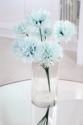 Yapay 7 Dallı Eko Pinnata Çiçeği 30 cm Açık Mavi - 2