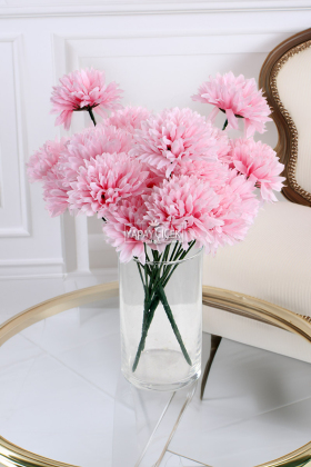 Yapay 7 Dallı Eko Pinnata Çiçeği 30 cm Pembe - Yapay Çiçek Deposu