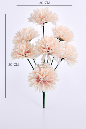 Yapay 7 Dallı Eko Pinnata Çiçeği 30 cm Somon - 3