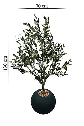 Küre Saksıda Yapay Ağaç Elia Zeytin Ağacı 130 cm - 4