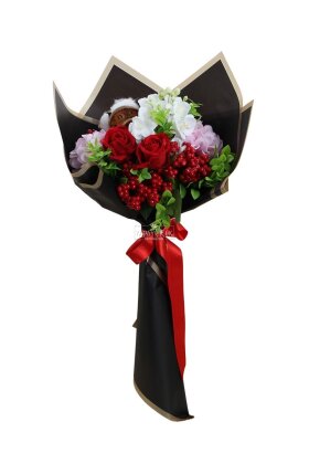 Yapay Elysia İn Bloom Buket Özel Gün Buketi 50 cm - 3