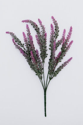 Yapay Lavanta Demeti Pudralı 25 İri Kafa Fuşya - 3