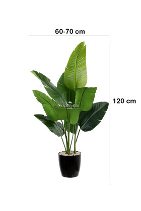 Yapay Ağaç Starliçe Gerçekçi 9 Dev Yaprak Yeşil 120 cm - 2