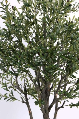 Yapay Yoğun Dal Yapraklı Gerçekçi Jumbo Zeytin Ağacı 200 cm - 4