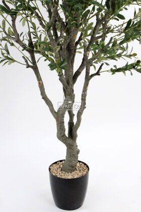 Yapay Yoğun Dal Yapraklı Gerçekçi Jumbo Zeytin Ağacı 200 cm - 6