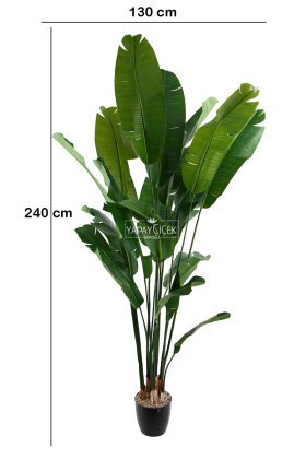 Yapay Ağaç Yoğun Muz Bahçesi Gerçek Doku 240 cm - 4