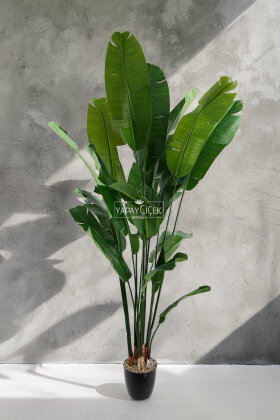 Yapay Ağaç Yoğun Muz Bahçesi Gerçek Doku 240 cm - Yapay Çiçek Deposu