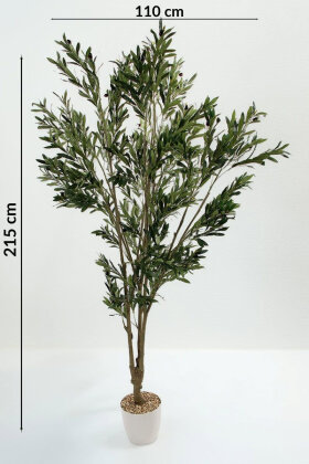 Yapay Zeytin Ağacı 3 Gövdeli Zeytin Bahçesi 215 cm - 4