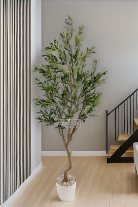 Yapay Premium Zeytin Ağacı Lüx Orjinal Gövde 190 cm - Yapay Çiçek Deposu