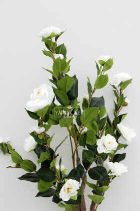 Yapay Gül Ağacı 106 cm Beyaz - 3
