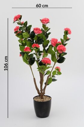 Yapay Gül Ağacı 106 cm Pembe - 4