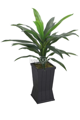 Saksılı Yapay Ağaç Premium Drecina Ağacı 130cm Dracaena Plant (Yeşil) - Yapay Çiçek Deposu