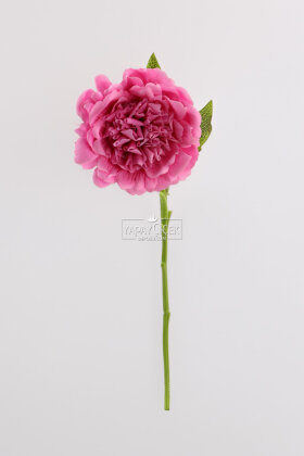 Yapay Islak Açmış Premium Şakayık Dalı 58 cm Fuşya - 3