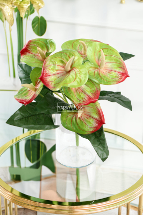 Yapay Islak Antoryum Bitkisi 45 cm Yeşil - 2