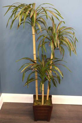 Yapay Japon Orman Çim Ağacı Hakonechloa 150 cm Yeşil-Kızıl - 1
