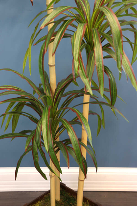 Yapay Japon Orman Çim Ağacı Hakonechloa 150 cm Yeşil-Kızıl - 3