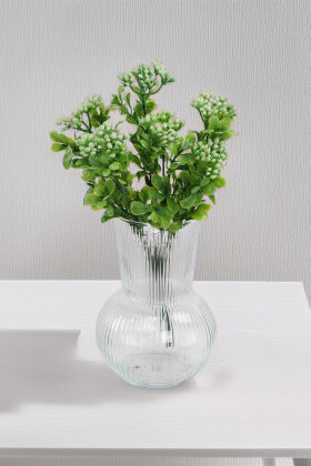 Yapay Kalanchoe Çiçeği 35 cm Beyaz - 2