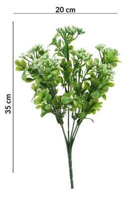 Yapay Kalanchoe Çiçeği 35 cm Beyaz - 4