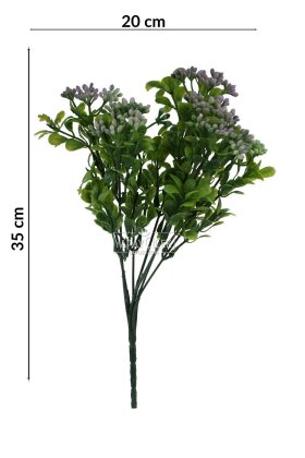 Yapay Kalanchoe Çiçeği 35 cm Lila - 4