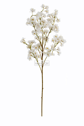 Yapay Çiçek Lüx Kar Çiçeği Dalı 88 cm Beyaz - 3