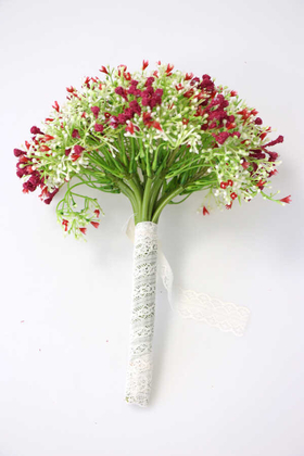 Yapay Kıtır Cipso Gelin Eli Bordo - 2