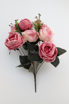 Kat Kat Açılan Gül Aranjmanı 50 cm Pembe - 3