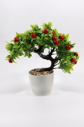 Saksıda Yapay Kiraz Ağacı 30 cm - 2