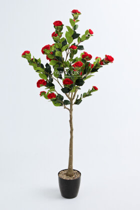 Yapay Premium Gül Ağacı 170 cm Kırmızı - 3